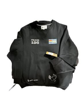 Akomplice x Umbro Black Crewneck Peace Sweatshirt
